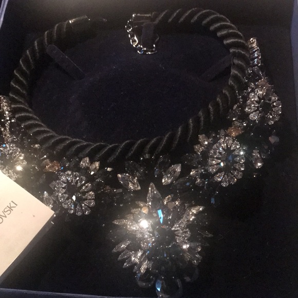 Special Authentic Swarovski Black Shourouk Collar Necklace. - Picture 9 of 14